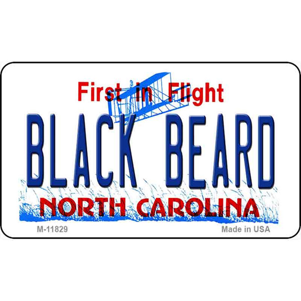 Black Beard North Carolina Wholesale Novelty Metal Magnet M-11829