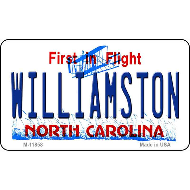 Williamston North Carolina Wholesale Novelty Metal Magnet M-11858