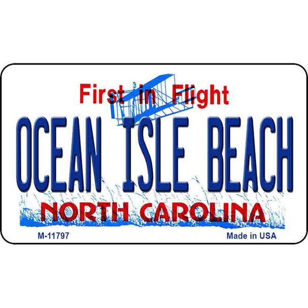 Ocean Isle Beach North Carolina Wholesale Novelty Metal Magnet M-11797