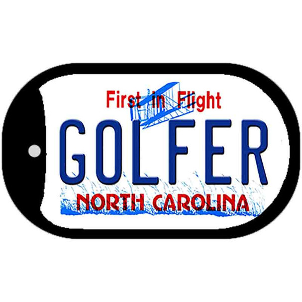 Golfer North Carolina Wholesale Novelty Metal Dog Tag Necklace