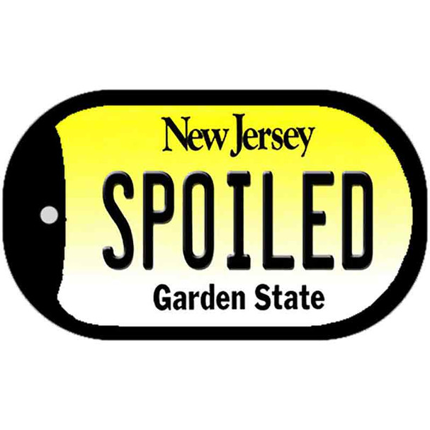 Spoiled New Jersey Wholesale Novelty Metal Dog Tag Necklace