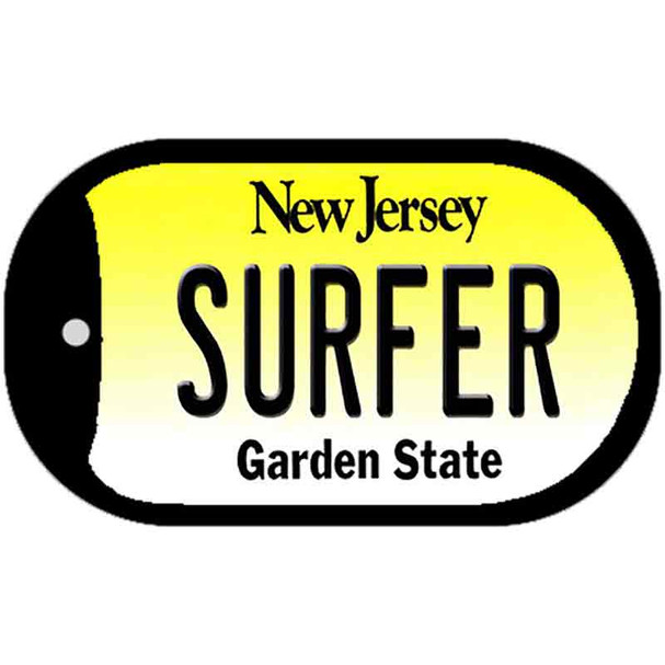 Surfer New Jersey Wholesale Novelty Metal Dog Tag Necklace