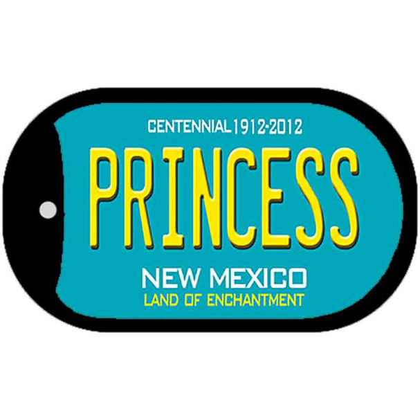 Princess Teal New Mexico Wholesale Novelty Metal Dog Tag Necklace