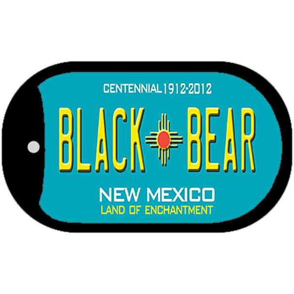 Black Bear Teal New Mexico Wholesale Novelty Metal Dog Tag Necklace