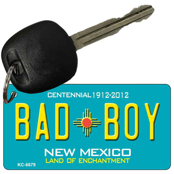 Bad Boy Teal New Mexico Wholesale Novelty Metal Key Chain