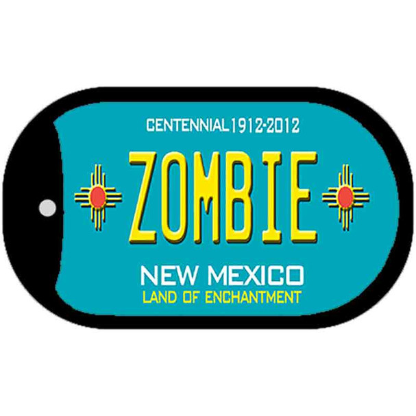 Zombie Teal New Mexico Wholesale Novelty Metal Dog Tag Necklace