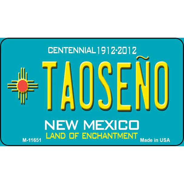 Taoseno Teal New Mexico Wholesale Novelty Metal Magnet M-11651