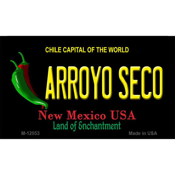 Arroyo Seco Black New Mexico Wholesale Novelty Metal Magnet M-12053