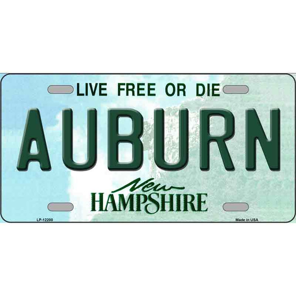 Auburn New Hampshire Wholesale Novelty Metal License Plate