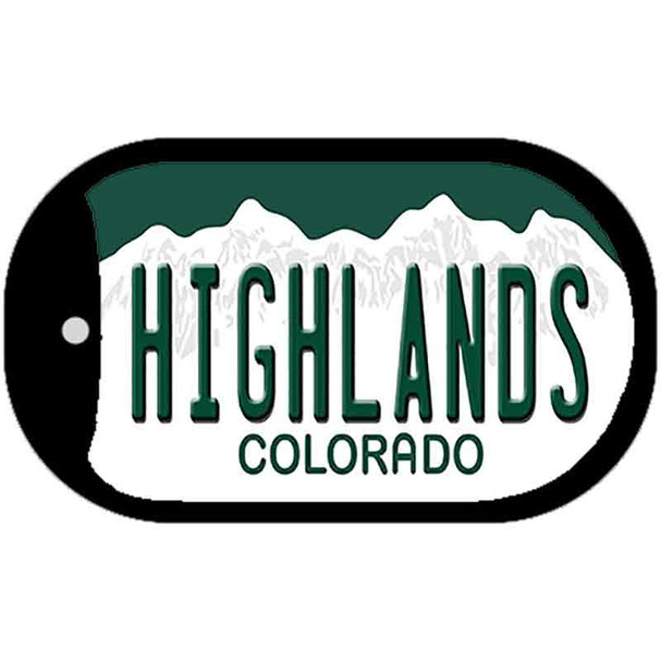 Highlands Colorado Wholesale Novelty Metal Dog Tag Necklace