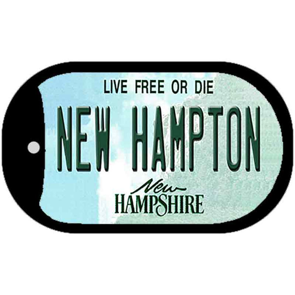 New Hampton New Hampshire Wholesale Novelty Metal Dog Tag Necklace