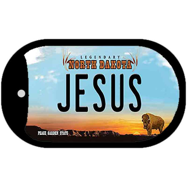 Jesus North Dakota Wholesale Novelty Metal Dog Tag Necklace