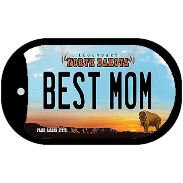 Best Mom North Dakota Wholesale Novelty Metal Dog Tag Necklace