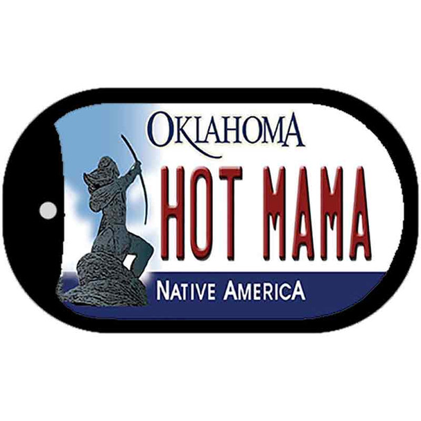 Hot Mama Oklahoma Wholesale Novelty Metal Dog Tag Necklace