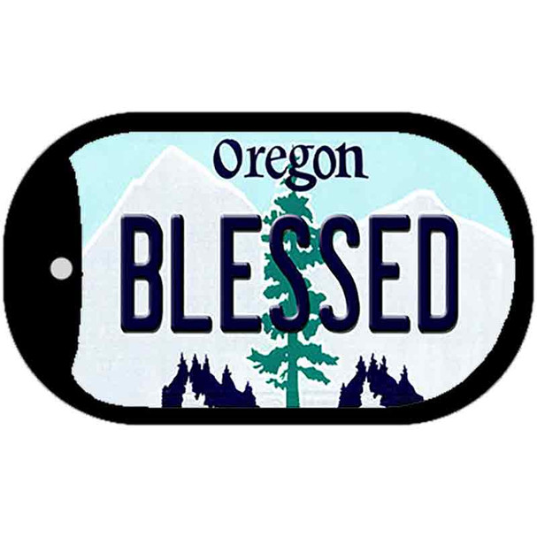 Blessed Oregon Wholesale Novelty Metal Dog Tag Necklace