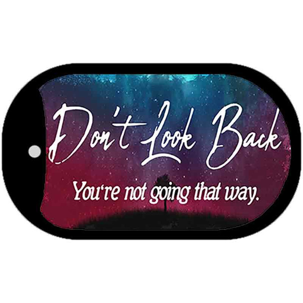 Dont Look Back Wholesale Novelty Metal Dog Tag Necklace