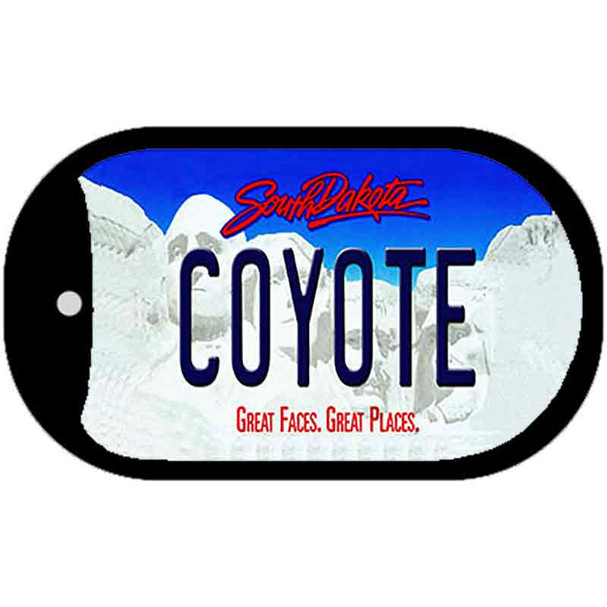 Coyote South Dakota Wholesale Novelty Metal Dog Tag Necklace
