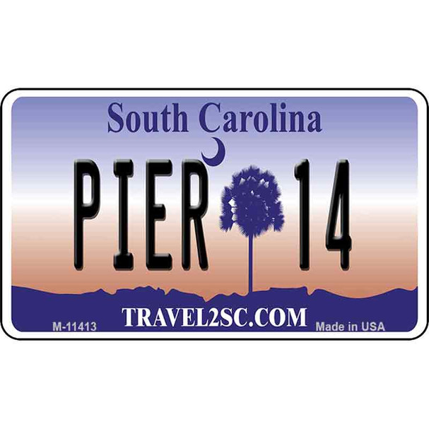 Pier 14 South Carolina Wholesale Novelty Metal Magnet M-11413