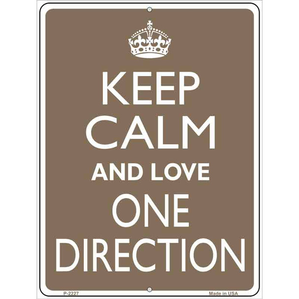 Keep Calm Love One Direction Wholesale Metal Novelty Parking Sign