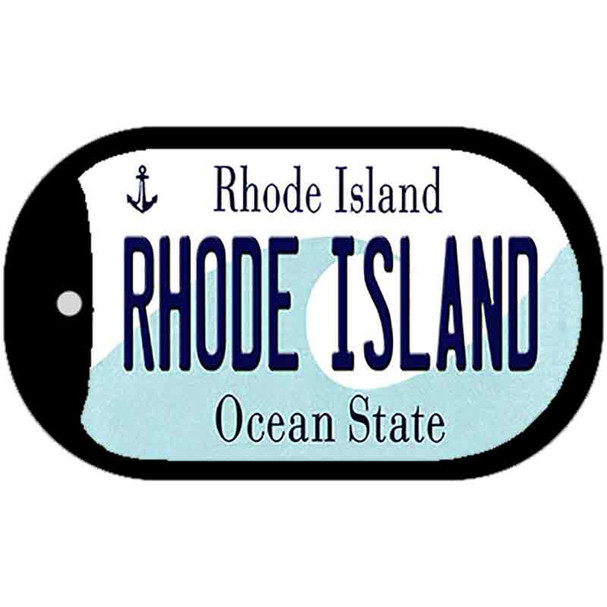 Rhode Island Wholesale Novelty Metal Dog Tag Necklace
