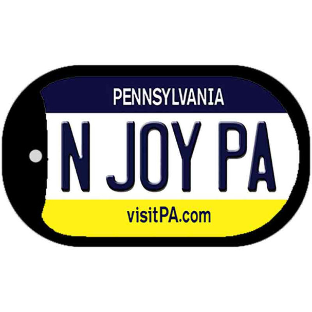 N Joy PA Pennsylvania Wholesale Novelty Metal Dog Tag Necklace