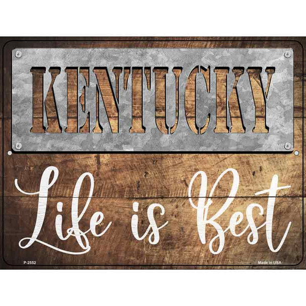 Kentucky Stencil Life is Best Wholesale Novelty Metal Parking Sign