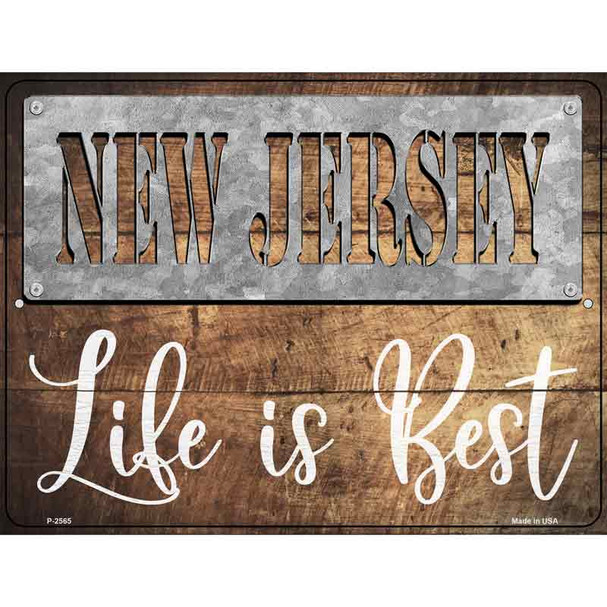 New Jersey Stencil Life is Best Wholesale Novelty Metal Parking Sign