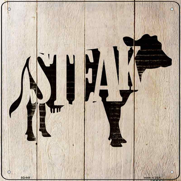 Cows Make Steak Wholesale Novelty Metal Square Sign