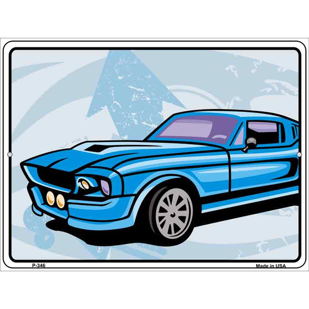 Classic Car Mustang Wholesale Metal Novelty Parking Sign