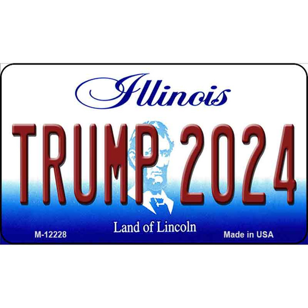 Trump 2024 Illinois Wholesale Novelty Metal Magnet M-12228