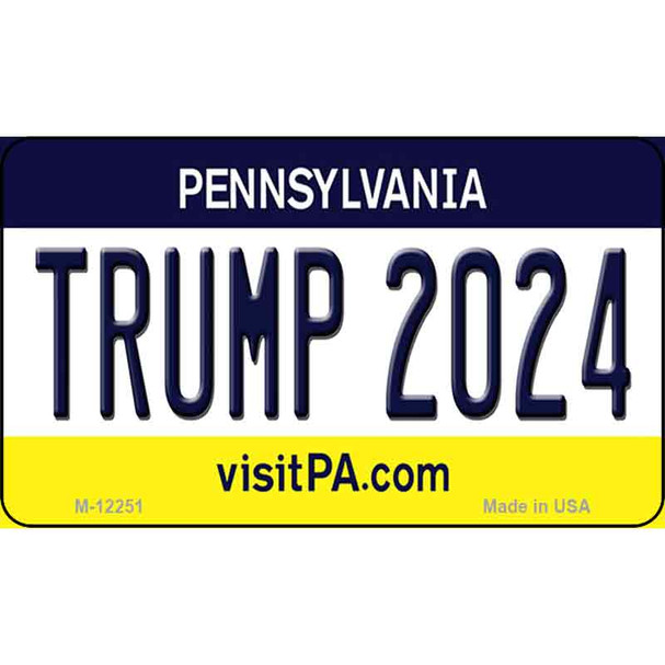 Trump 2024 Pennsylvania Wholesale Novelty Metal Magnet M-12251