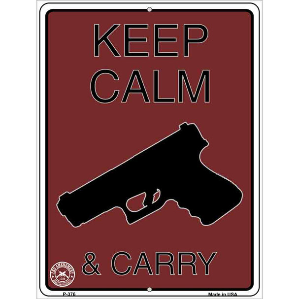 Keep Calm & Carry Wholesale Metal Novelty Parking Sign