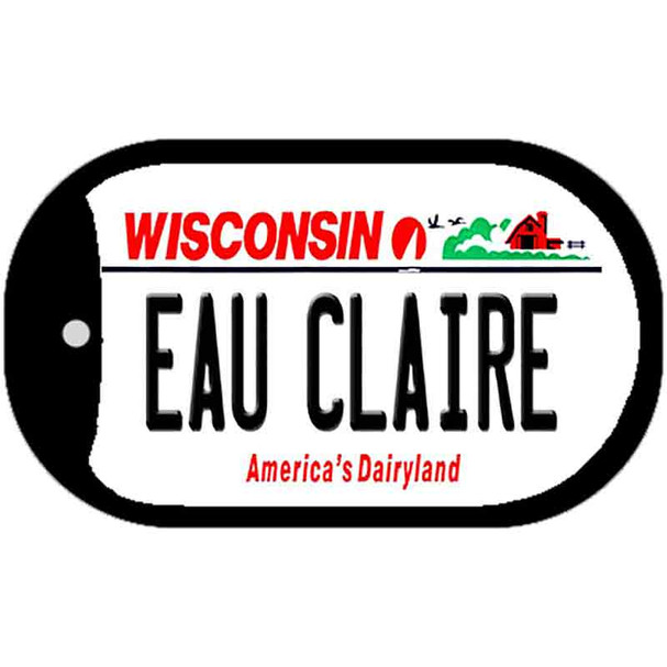 Eau Claire Wisconsin Wholesale Novelty Metal Dog Tag Necklace