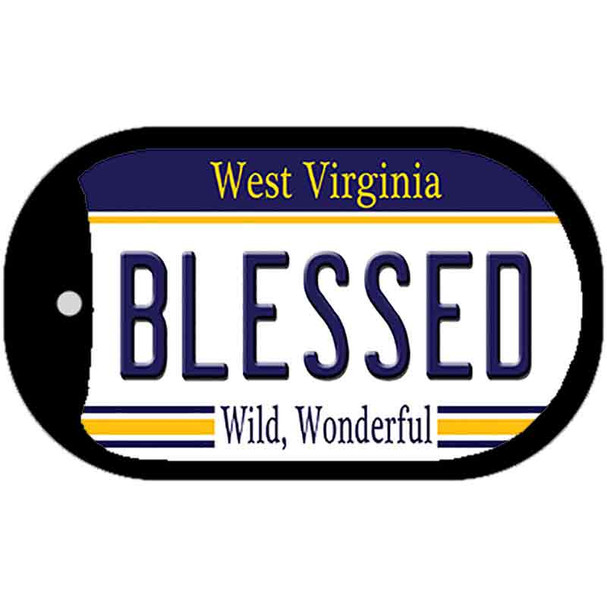 Blessed West Virginia Wholesale Novelty Metal Dog Tag Necklace