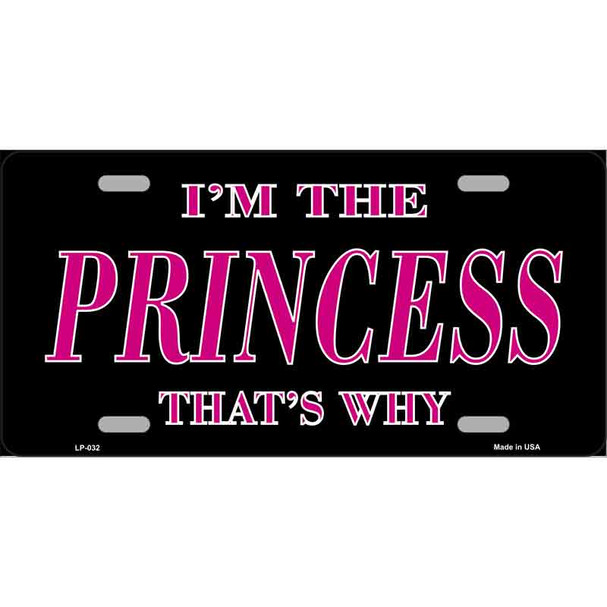 Princess Thats Why Novelty Wholesale Metal License Plate