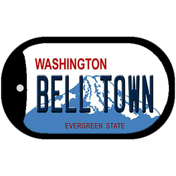 Bell Town Washington Wholesale Novelty Metal Dog Tag Necklace