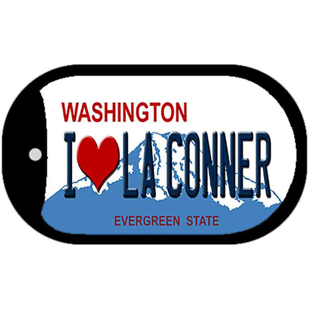 I Love LA Conner Washington Wholesale Novelty Metal Dog Tag Necklace