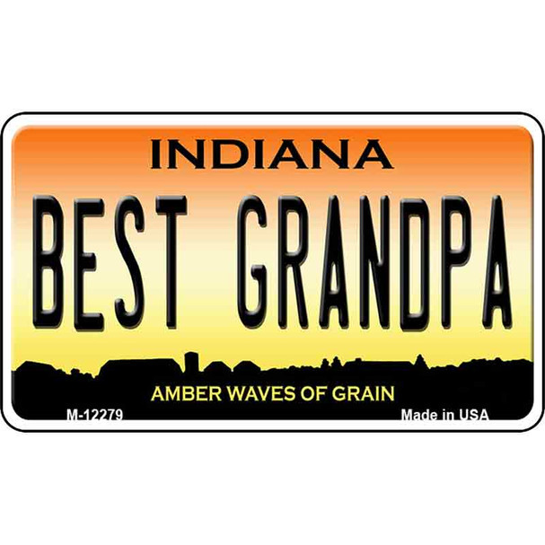 Best Grandpa Indiana Wholesale Novelty Metal Magnet M-12279