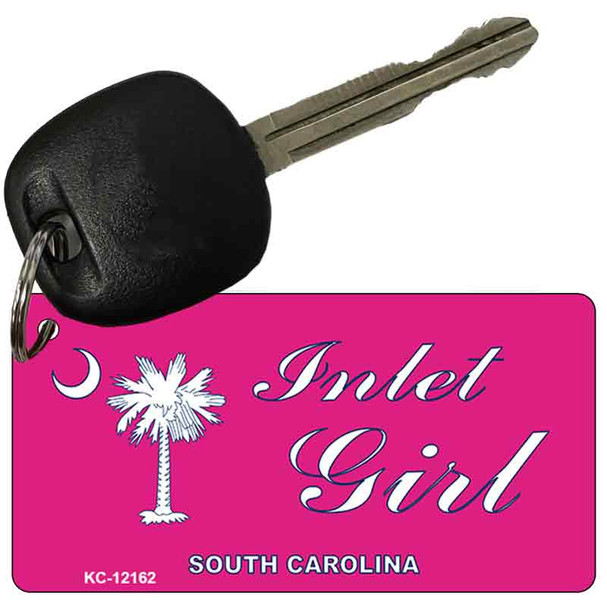 Inlet Girl SC Pink Wholesale Novelty Metal Key Chain