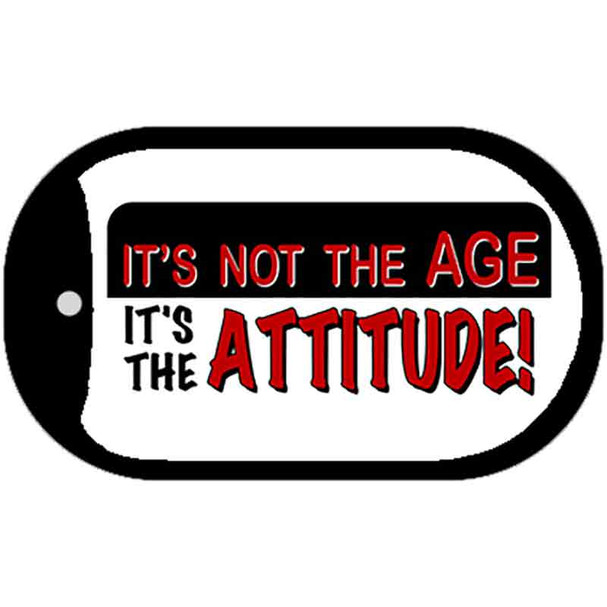 Not Age it is Attitude Wholesale Novelty Metal Dog Tag Necklace