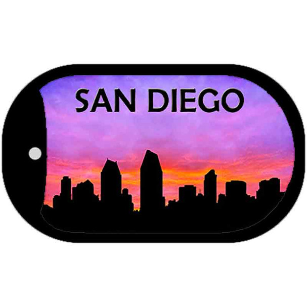 San Diego Silhouette Wholesale Novelty Metal Dog Tag Necklace