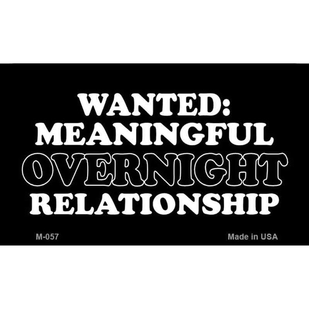 Wanted Relationship Wholesale Novelty Metal Magnet M-057