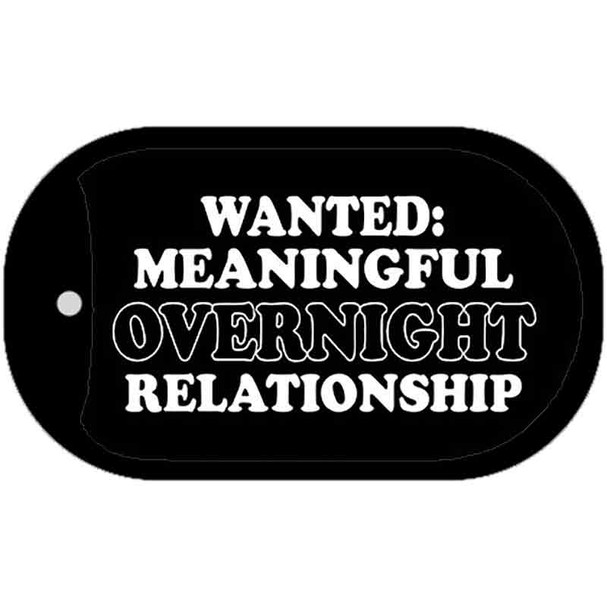 Wanted Relationship Wholesale Novelty Metal Dog Tag Necklace