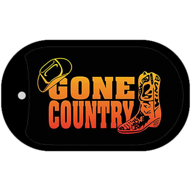 Gone Country Wholesale Novelty Metal Dog Tag Necklace