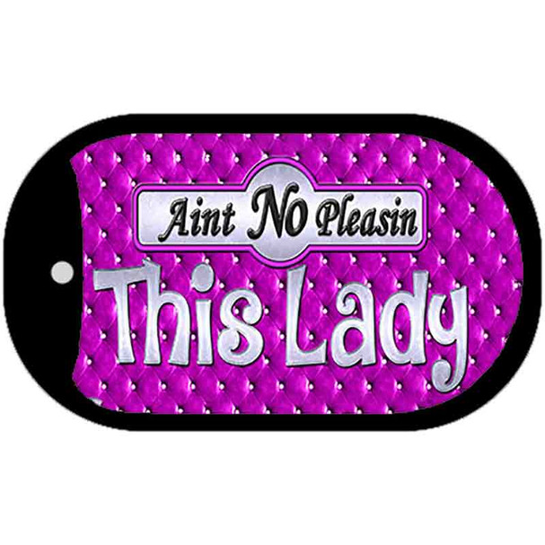 Aint No Pleasing This Lady Wholesale Novelty Metal Dog Tag Necklace