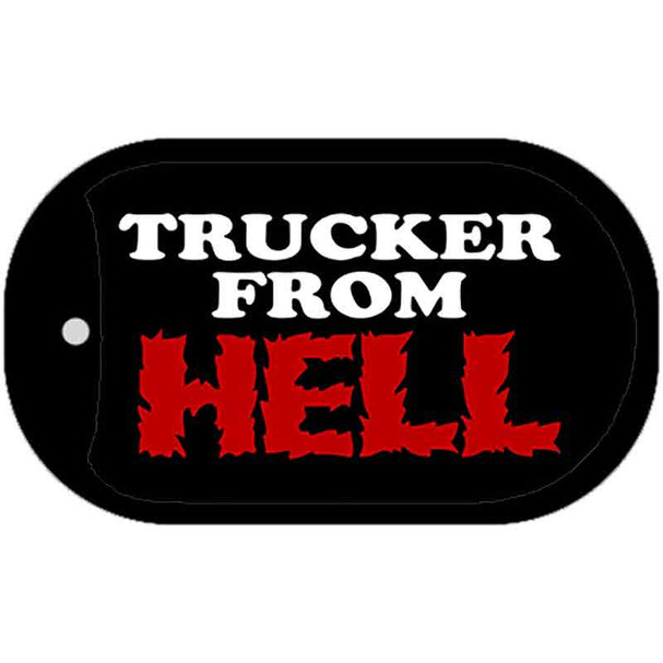 Trucker from Hell Wholesale Novelty Metal Dog Tag Necklace