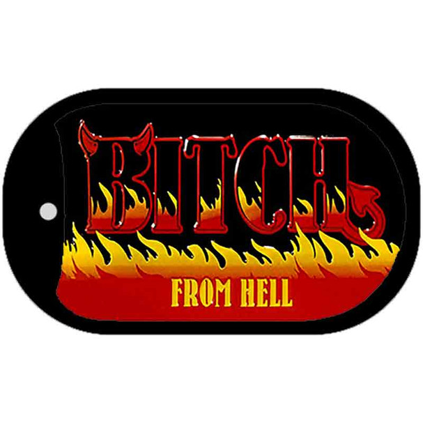 Bitch From Hell Wholesale Novelty Metal Dog Tag Necklace