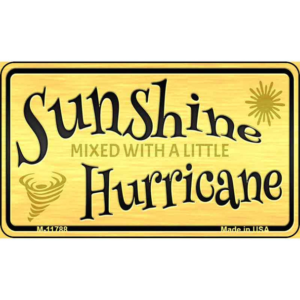 Sunshine with a Little Hurricane Wholesale Novelty Metal Magnet M-11788