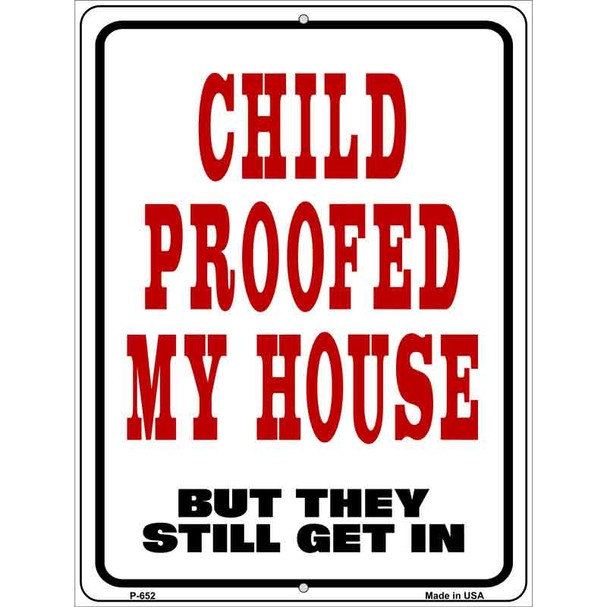 Child Proofed Wholesale Metal Novelty Parking Sign