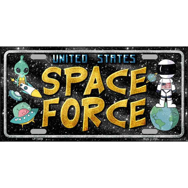 Space Force Wholesale Novelty Metal License Plate